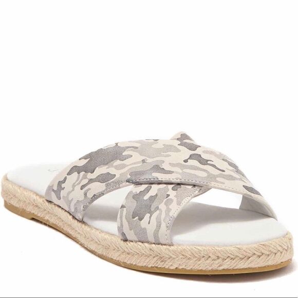 J/Slides | Reva Camo Espadrille Sandals - Picture 1 of 8